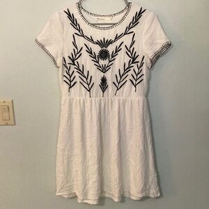 Paper Crane Embroidered Dress